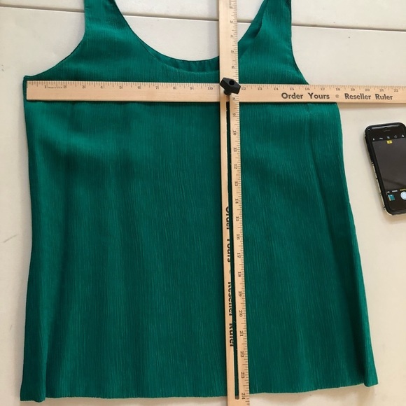 Dana Buchman  size 10 emerald green 2 pc duster & tank - Picture 3 of 15